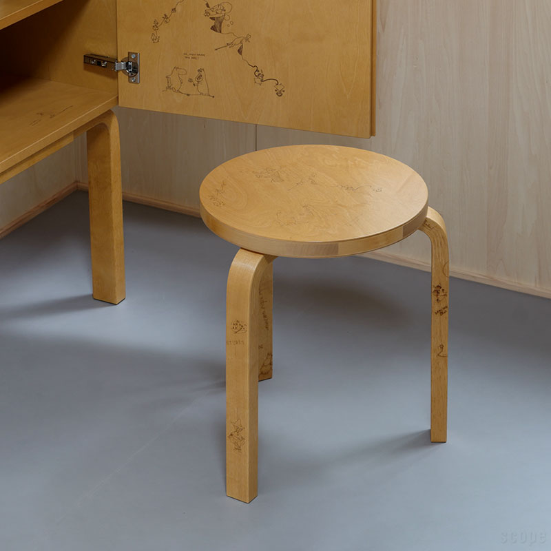 アルテック×ムーミン】トーベ・ヤンソン原画デザインのスツール