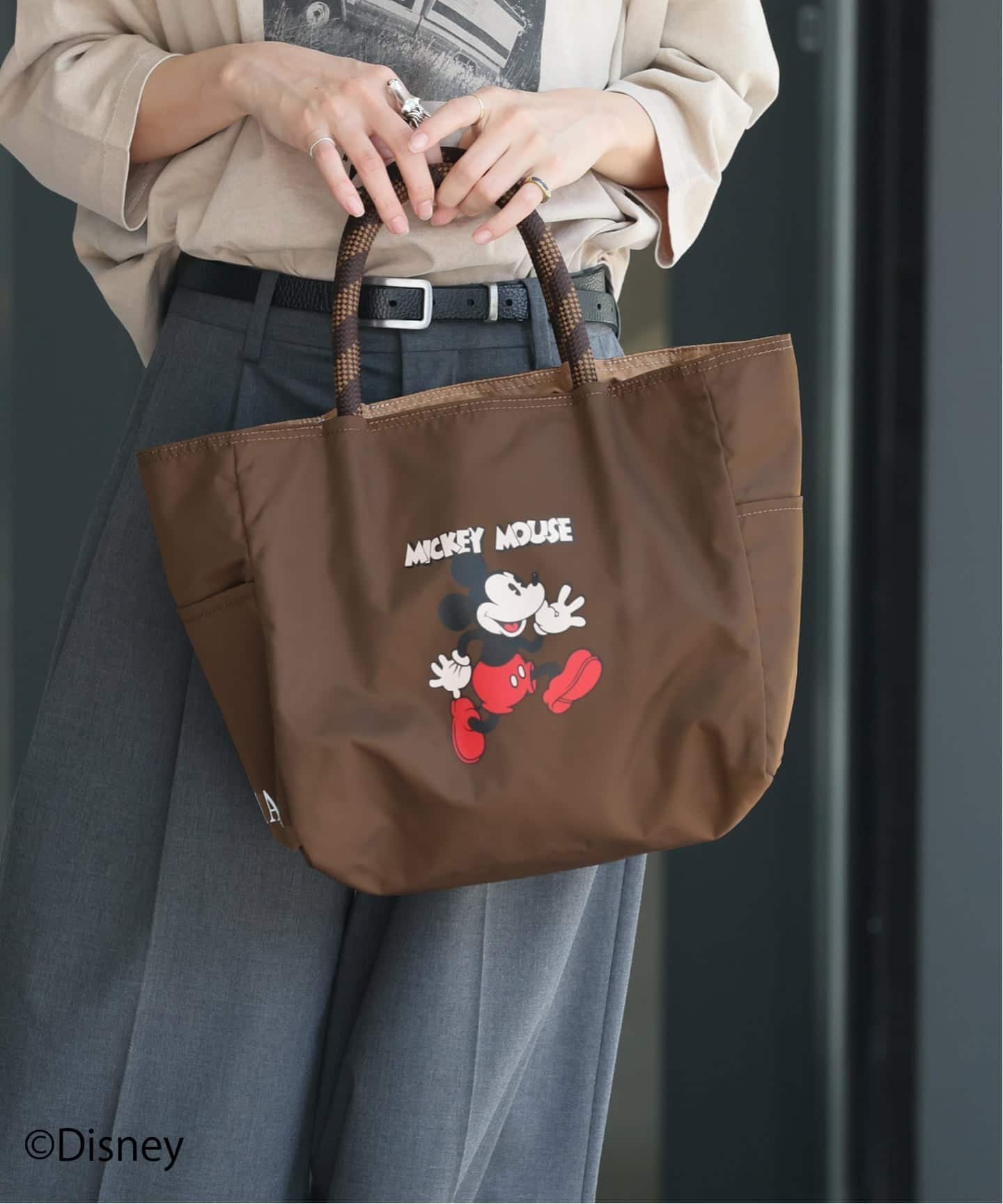 NOMADIS JOURNAL別注　ミッキー　ディズニーsac2w 美品】NOMADIS ノマディス 別注 SACW2 ミッキー トートバッグ